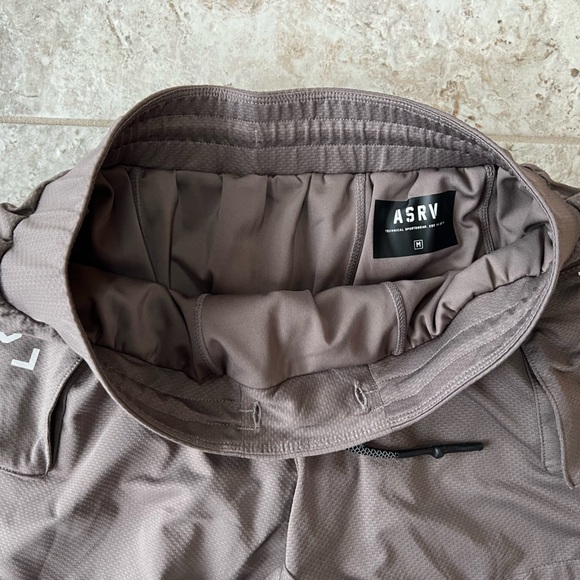ASRV Technical Sportswear Tetra-Lite 5” Liner Cargo Gym Shorts, Taupe Brown, M - Picture 6 of 11